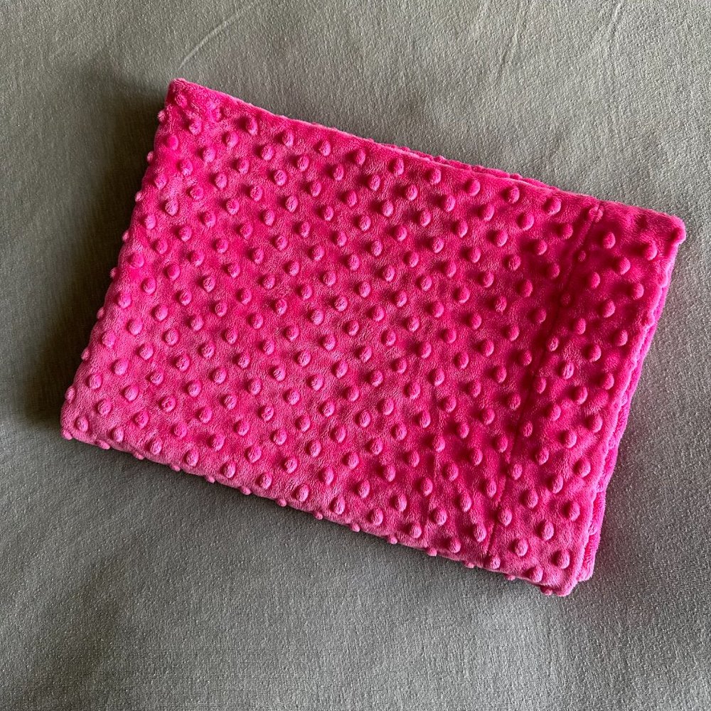 Bebe Bella Designs Minky Chenille Pillowcase in Fuchsia